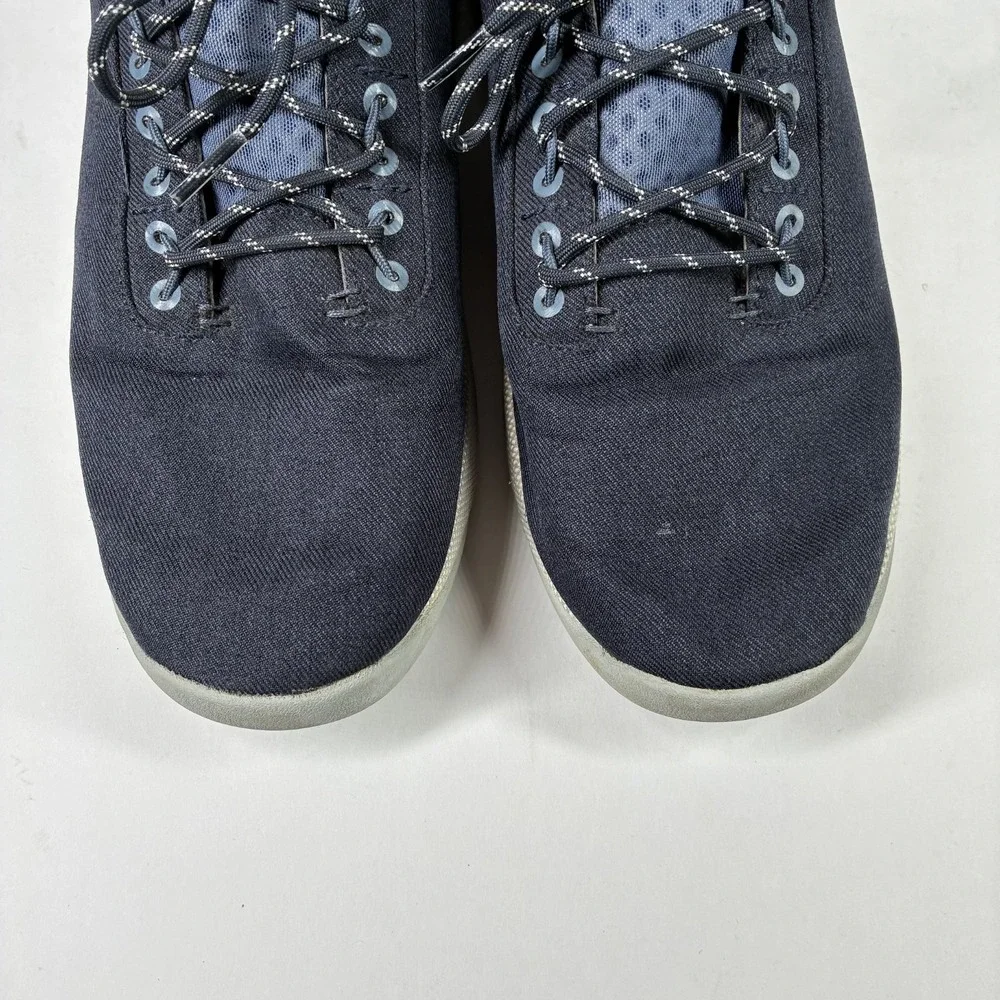 OluKai Nanea Li Men's US 10 Navy Blue Canvas Lace-Up Casual Sneakers 10485-TFVI